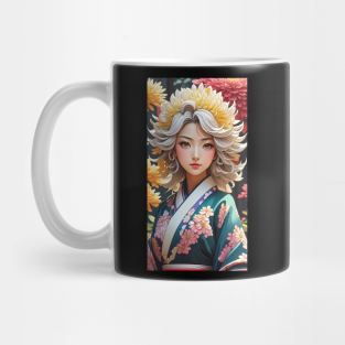 Floral Nature girl Mug